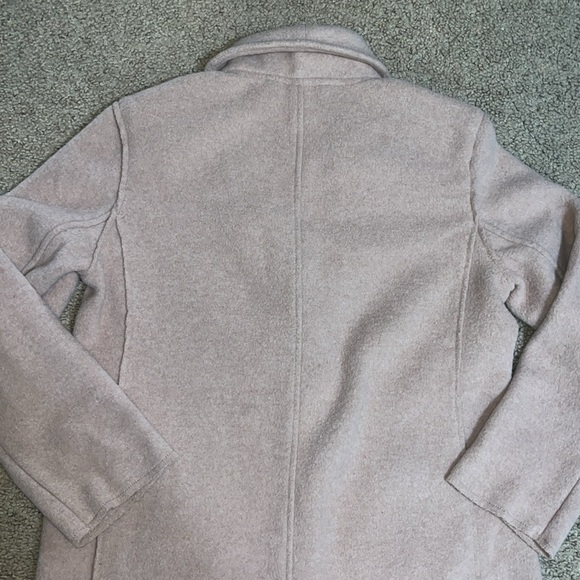 J. Crew Boiled Wool Topcoat Single Breasted Coat Pink Blush 4 - Picture 6 of 10